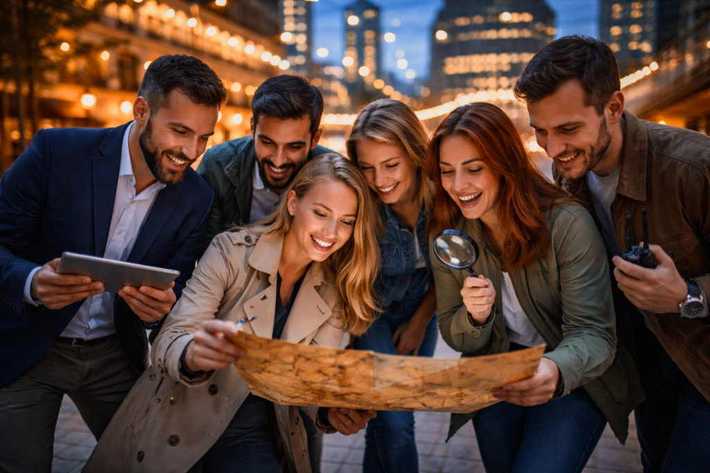 gra miejska warszawa integracja zespołu pracownicy rozwiązują zagadkę w mieście