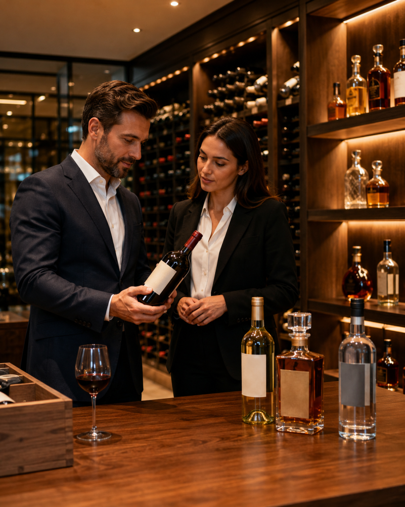 Elegancka winiarnia z degustacją