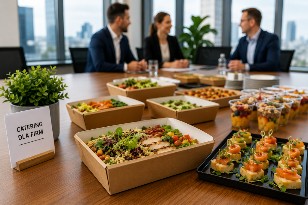Spotkanie biznesowe z cateringiem firmowym